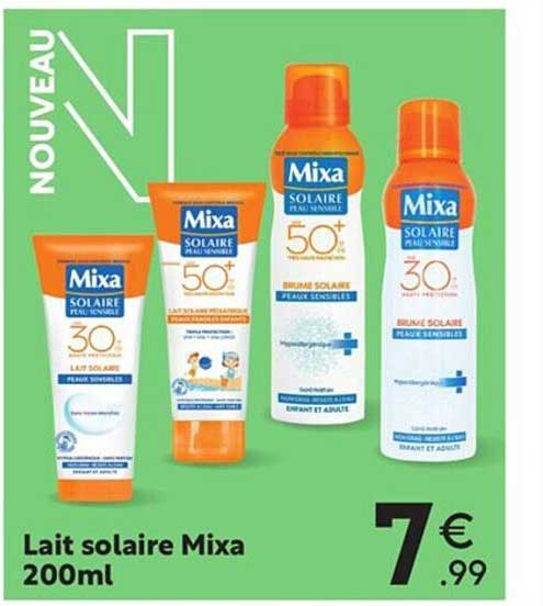 lait solaire mixa 200ml