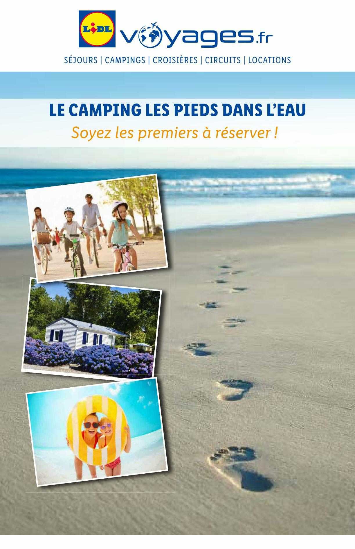 le camping les pieds dans l'eau