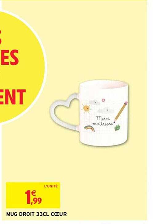 mug droit 33cl cœur