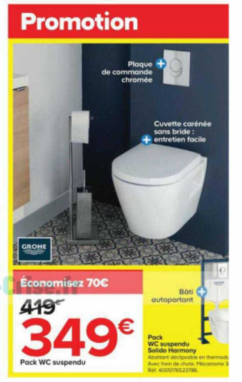 pack wc suspendu solido harmony grohe