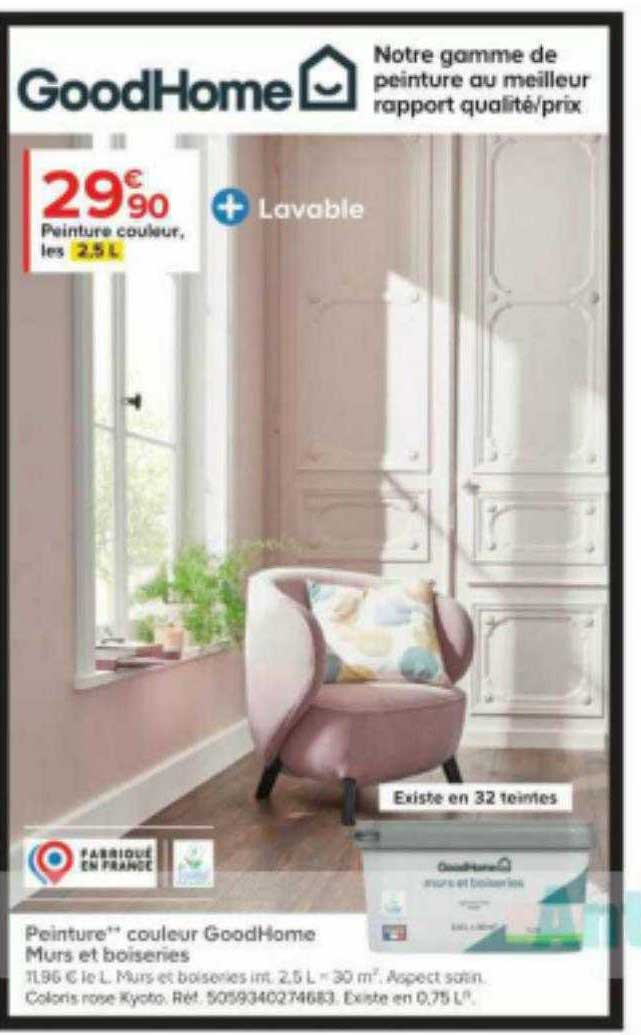 peinture couleur goodHome murs et boiseries