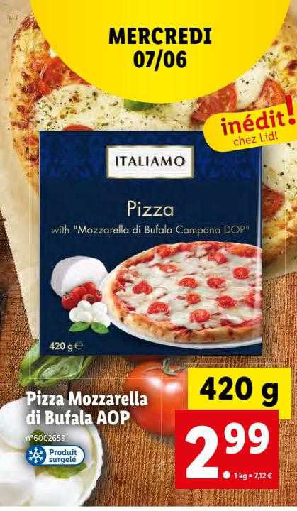 Pizza Mozzarella Di Bufala Aop Italiamo