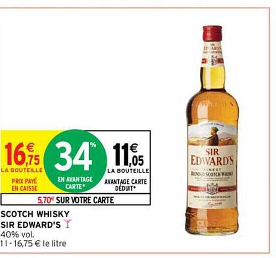 scotch whisky sir edward's