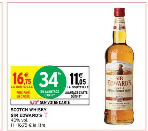 scotch whisky sir edward's