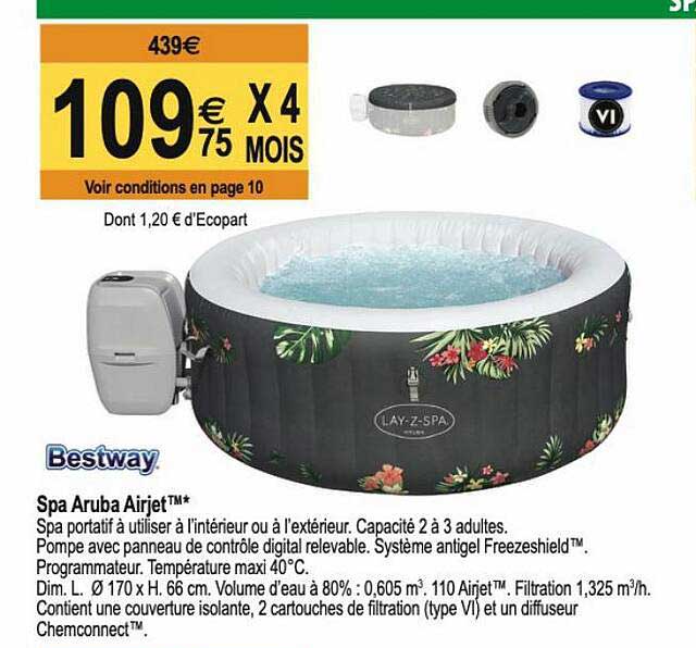 spa aruba airjet bestway