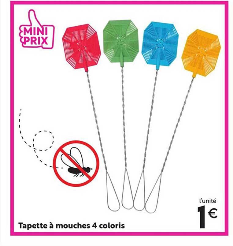 tapette à mouches 4 coloris