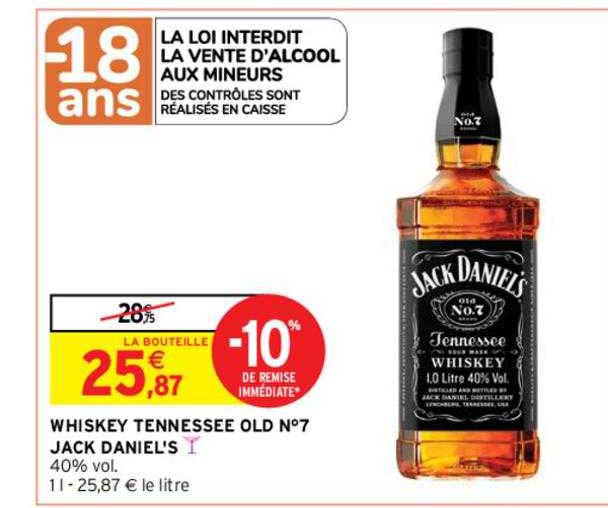 whiskey tennessee old n°7 jack daniel's