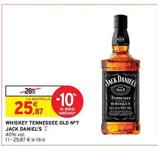 whiskey tennessee old n°7 jack daniel's