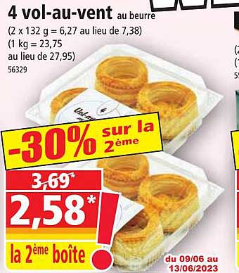 4 vol-au-vent au beurre