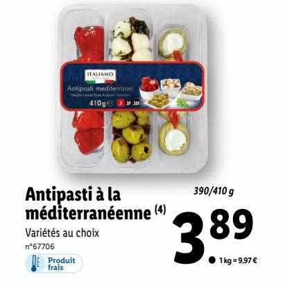 Antipasti à La Méditerranéenne Italiamo