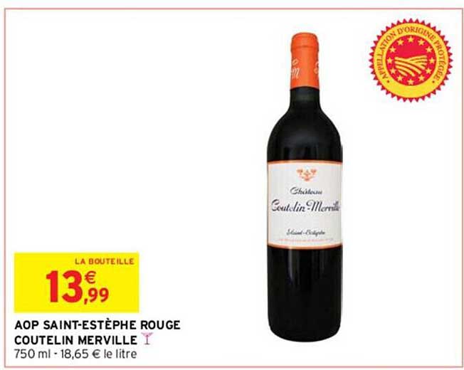 aop saint-estèphe rouge coutelin merville