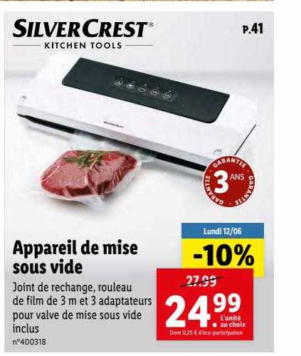 appareil de mise sous vide silvercrest