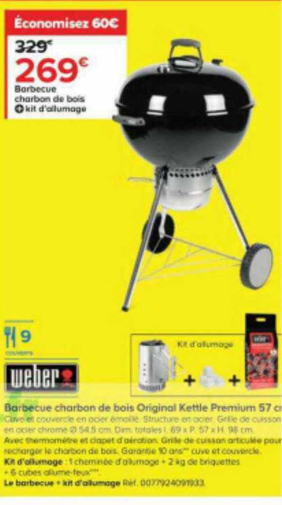 Barbecue Charbon De Bois Original Kettle Premium Weber