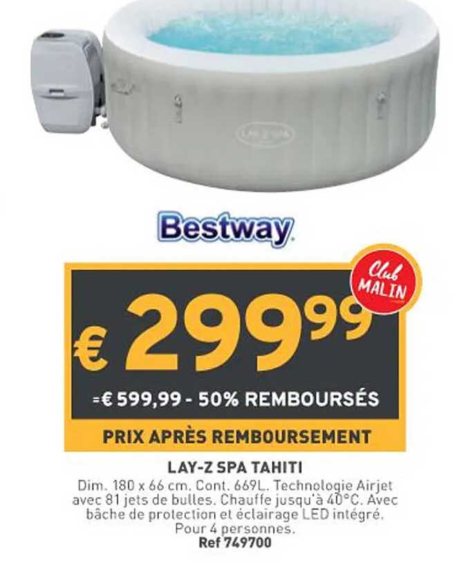 bestway lay-z spa tahiti