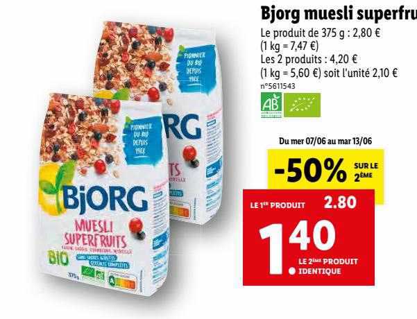 Bjorg Muesli Superfruit