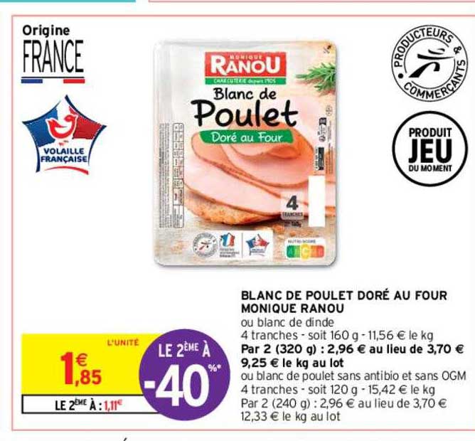 blanc de poulet doré au four monique ranou