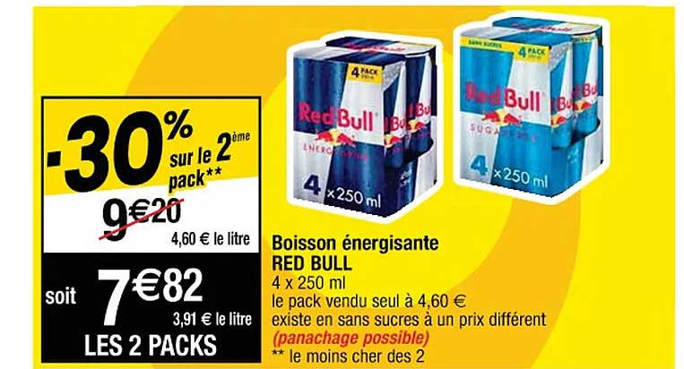 boisson énergisante red bull