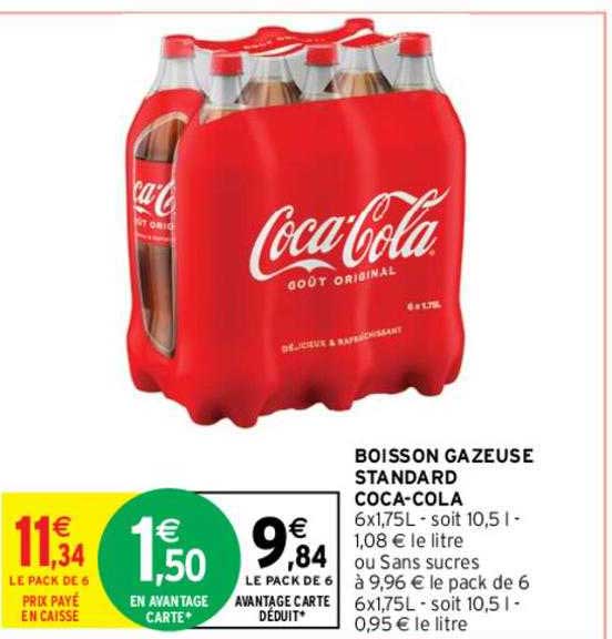 boisson gazeuse standard coca-cola