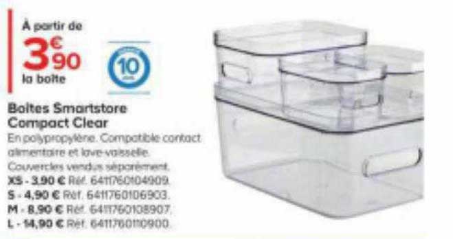 Boîtes Smartstore Compact Clear