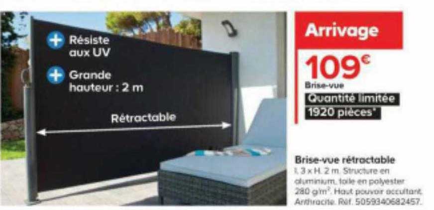 brise-vue rétractable