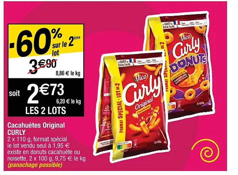 Cacahuètes Original Curly