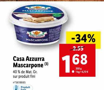 casa azzurra mascarpone