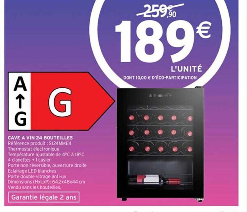 Cave à Vin 24 Bouteilles