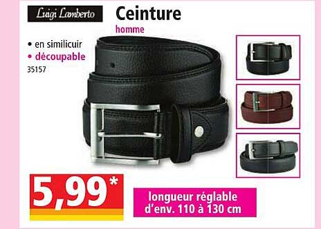 ceinture homme luigi lomberto