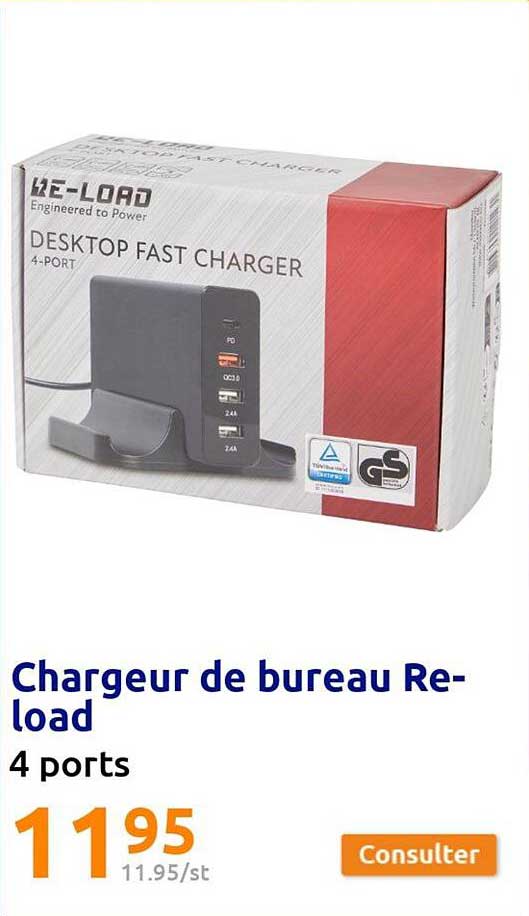 chargeur de bureau reload