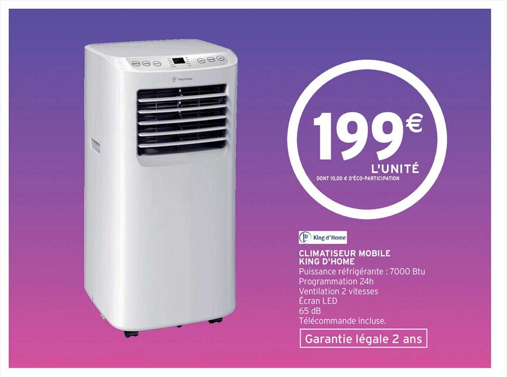 Climatiseur Mobile King D'home