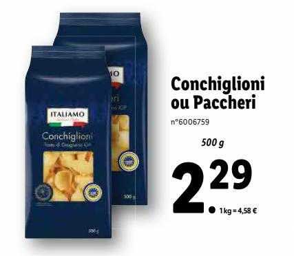 conchiglioni ou paccheri italiamo