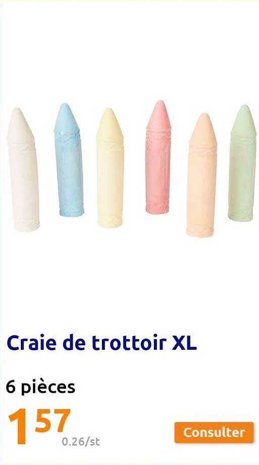 Craie De Trottoir Xl