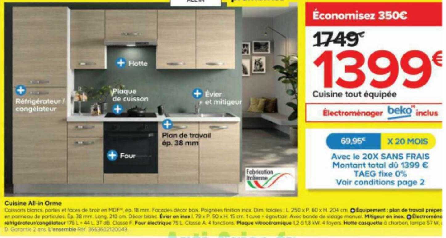 cuisine tout équipée all-in orme
