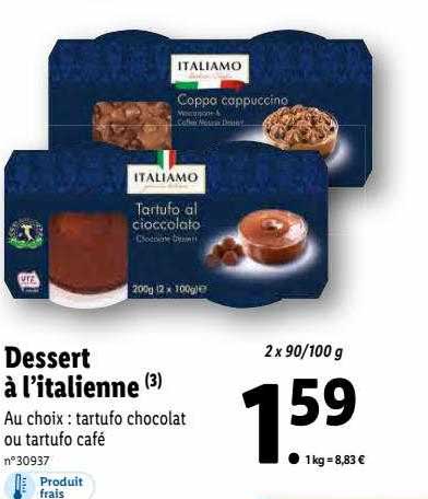 dessert à l'italienne italiamo