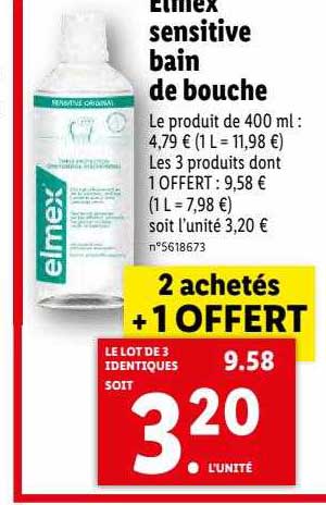 Elmex Sensitive Bain De Bouche