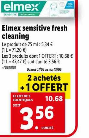 elmex sensitive fresh cleaning
