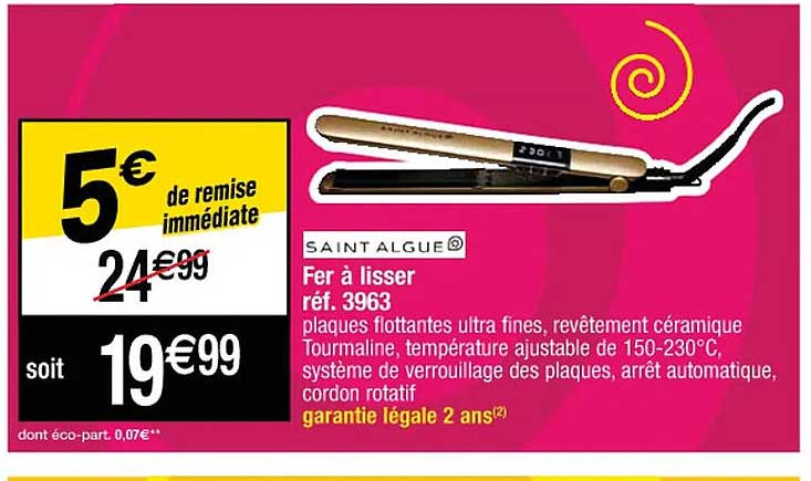 fer à lisser saint algue