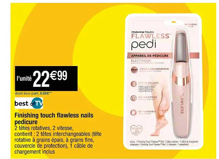 finishing touch flawless nails pedicure best of tv