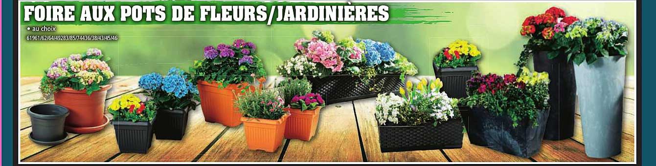 foire aux pots de fleurs-jardinières