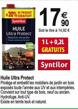 Huile Ultra Protect Syntilor