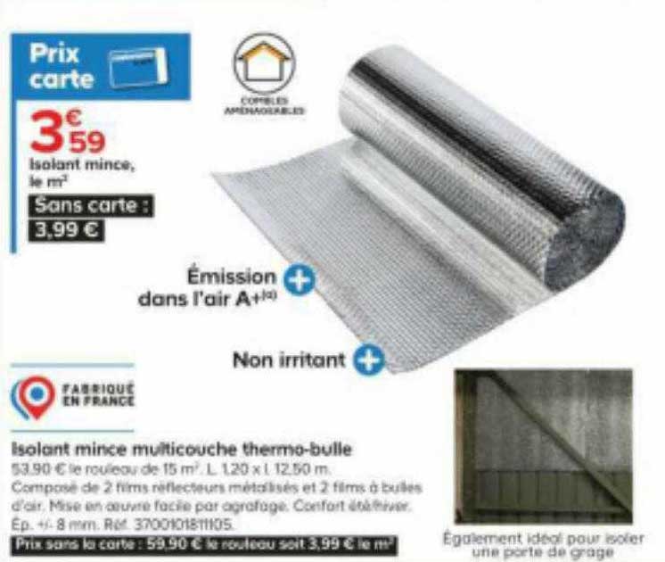 isolant mince multicouche thermo-bulle
