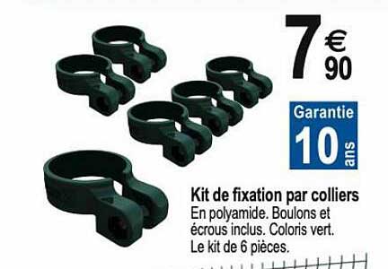 kit de fixation par colliers
