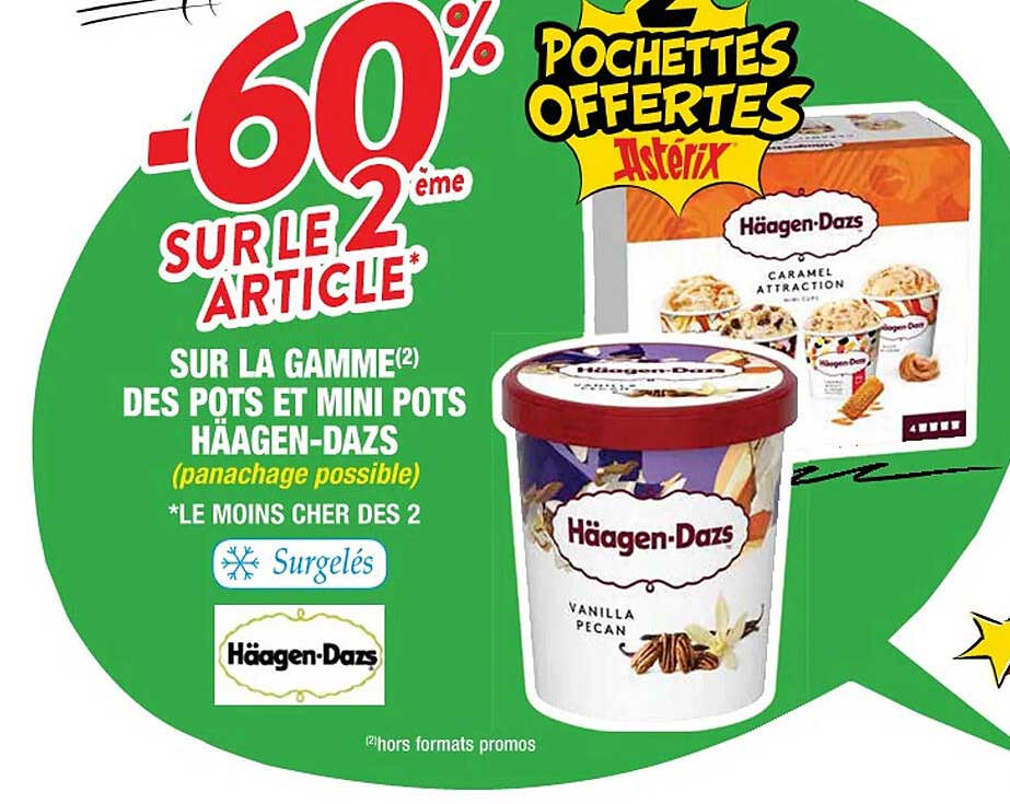 la gamme des pots et mini pots häagen-dazs