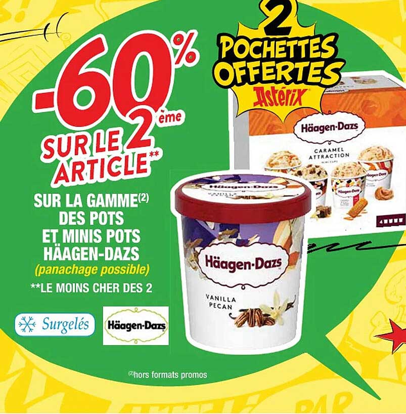 la gamme des pots et minis pots häagen-dazs