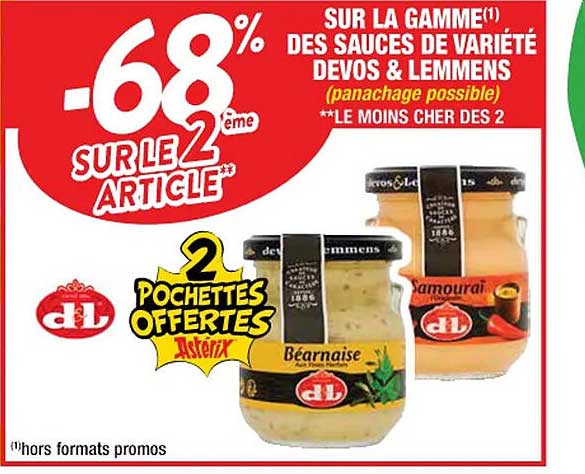 la gamme des sauces de variété devos & lemmens