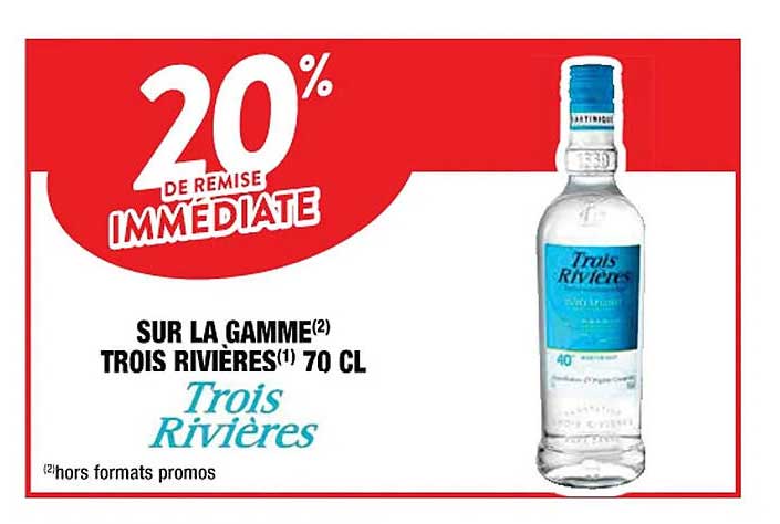 la gamme trois rivières 70cl