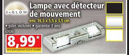 lampe avec détecteur de mouvement i-glow