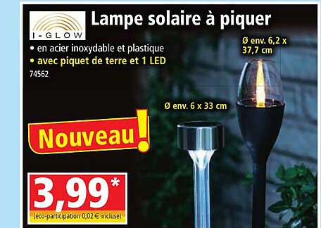 lampe solaire à piquer i-glow