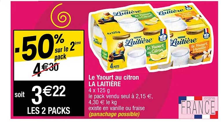 Le Yaourt Au Citron La Laitière