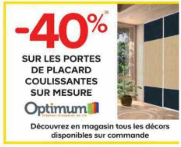 les portes de placard coulissantes sur mesure optimum